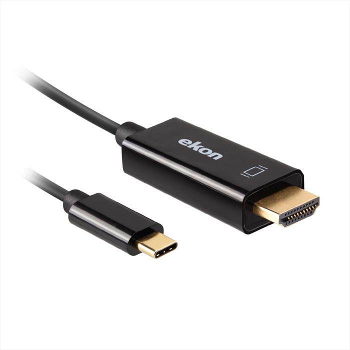 Ekon - Cavo Usb Type C A Hdmi 4k Ecittychdmi4k15mmk-nero