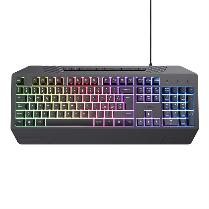 Trust - Gxt836 Evocx Gaming Keyboard It-black/rgb