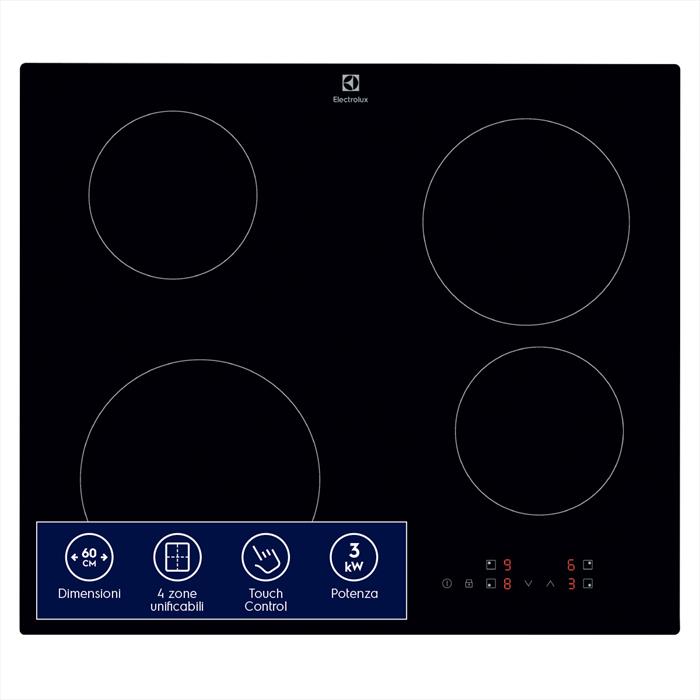 Electrolux - Piano Cottura Alogeno Eib60424ck 59 Cm-nero