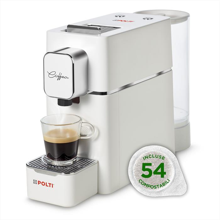 Polti - Macchina Da Caffé Cialde Ese Coffea S15w+54 Cialde-bianco