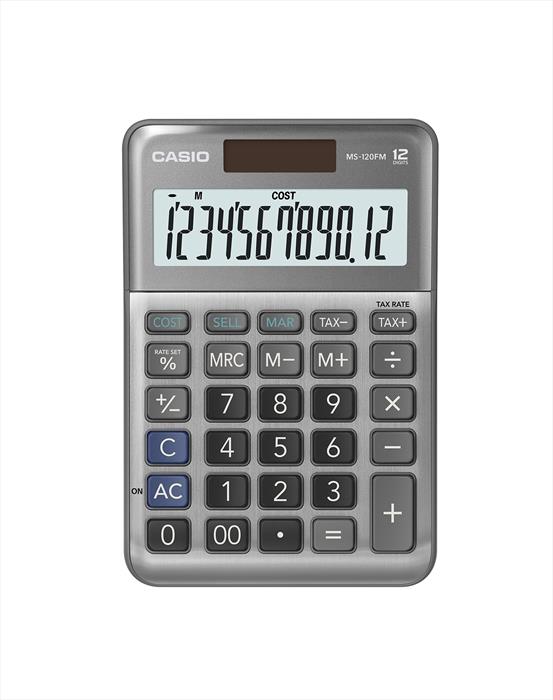 Casio - Calcolatrice Ms-120fm-grigio
