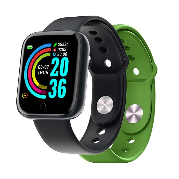 Celly - Trainerbeatgn - Fit Tracker Con Doppio Cinturino-nero