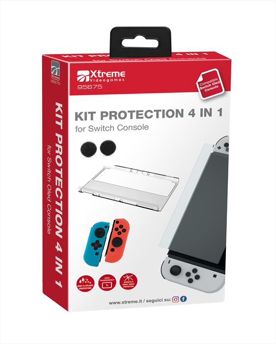 Xtreme - Kit Protection 4 In 1-blu/rosso/trasparente