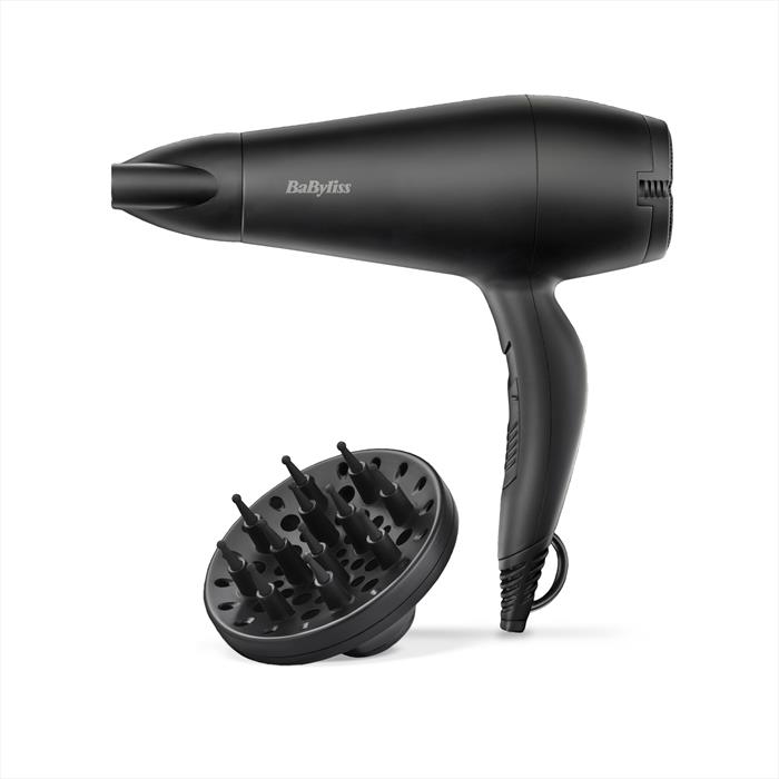 ASCIUGACAPELLI BABYLISS D215DE, Potenza 2000 W, Tipo di motore DC motor, Livelli temperatura 2, Attacco diffusore