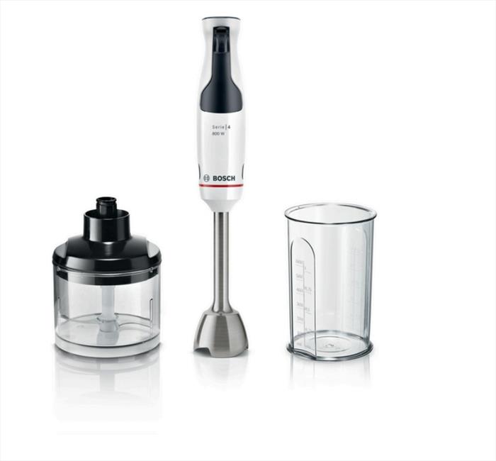 Bosch - Frullatore Msm4w420-nero, Trasparente, Bianco