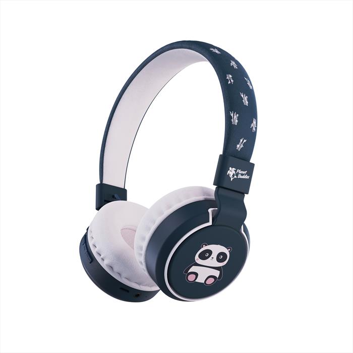 Planet Buddies - Cuffie Wireless Pippin The Panda-black - Nero