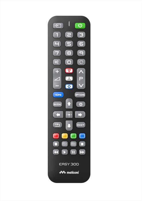 Meliconi - Telecomando Di Ricambio Easy 300 Per Tv Sony-calotta Nera, Tastiera Grigia