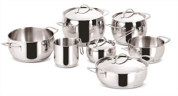 Lagostina - Set 11 Pezzi Pentole Linea Euforia 010704600011-silver