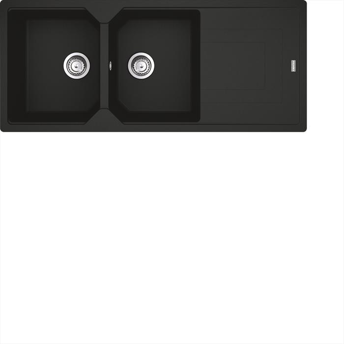 Franke - Lavello 2 Vasche Urban Ubg 621-116-black Matt