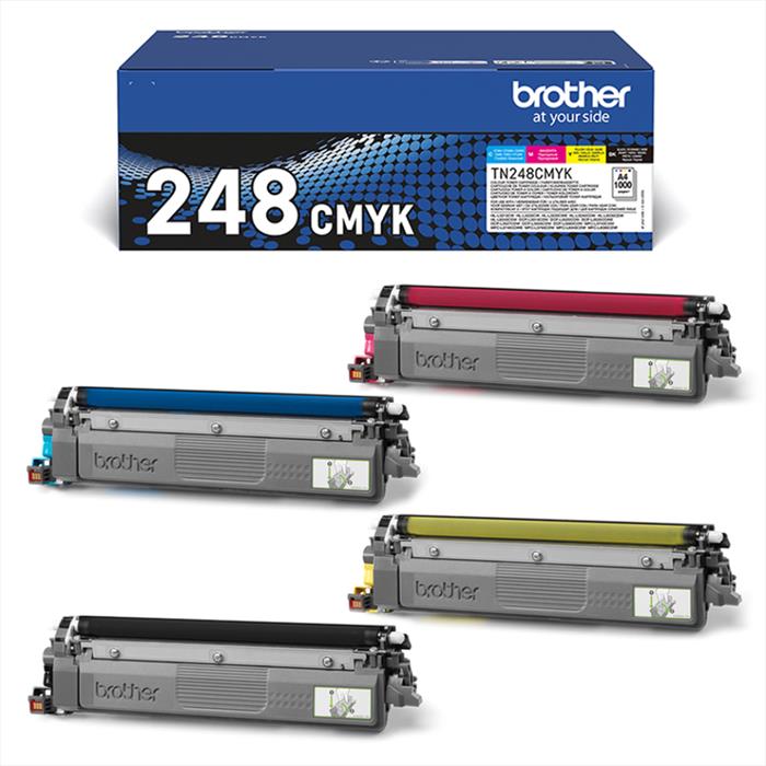Cartuccia Toner BROTHER TN248 Nero, Giallo, Ciano, Magenta