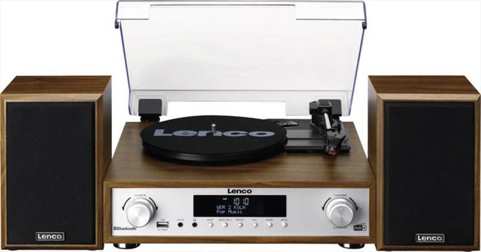 Lenco - Mini Hifi Mc-160-wood/metal