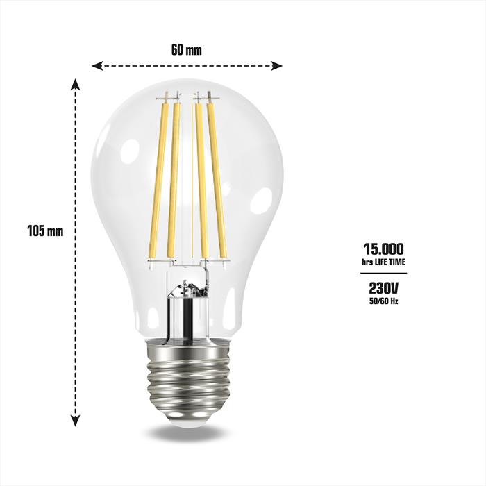 Beghelli 58121 Lampada Led Bianco Caldo 2700 K 7 W E27 D-image