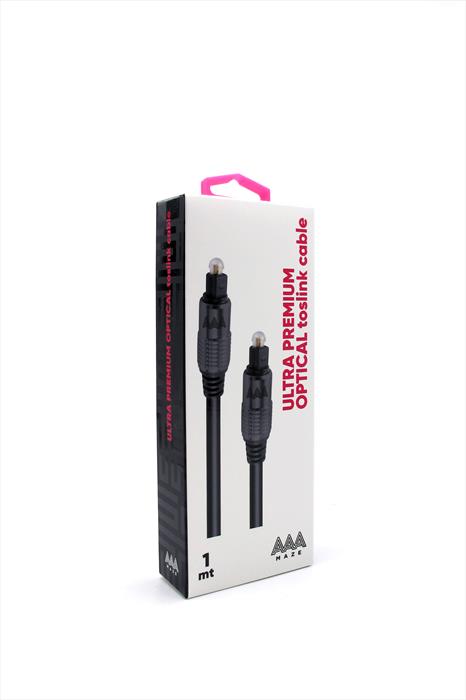 Aaamaze - Cavo Ottico Ultra Premium Toslink 1 Metro-nero