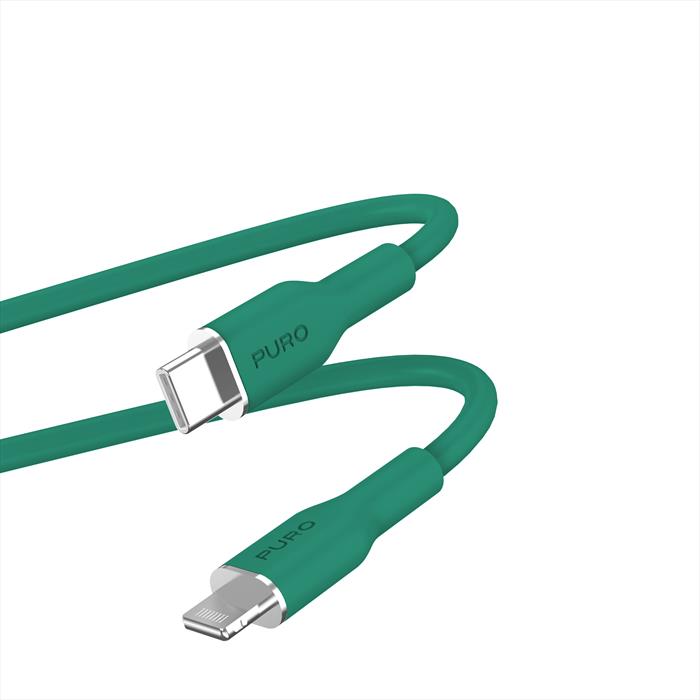 Puro - Cavo Icon Usb-c/lightning Pucapltusbcicondkgrn-jade