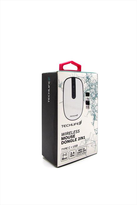 Techlife - Tlit0001w Mouse Wireless 2-bianco