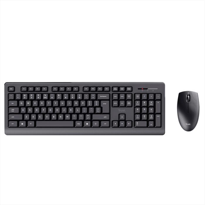 Trust - Tastiera + Mouse Primo Wireless Deskset It-black