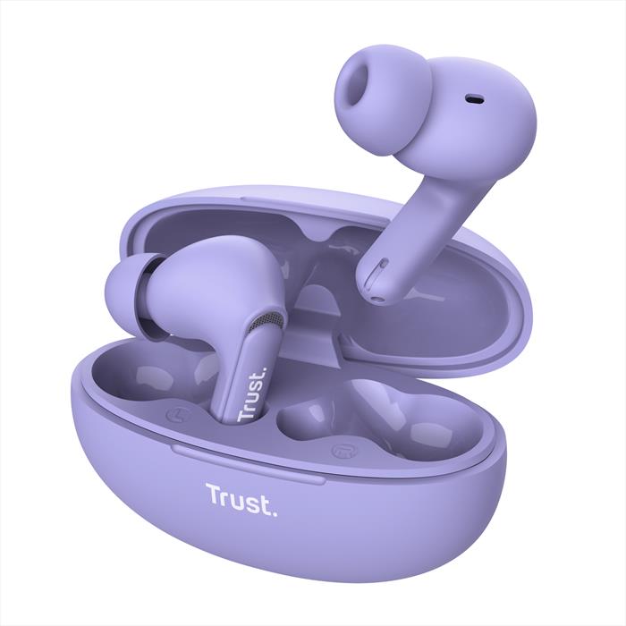 Trust - Auricolare Bluetooth Yavi Enc-purple