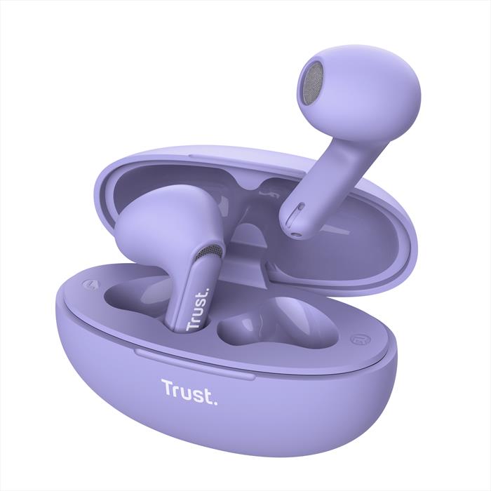 Trust - Auricolare Bluetooth Yavi Enc-purple