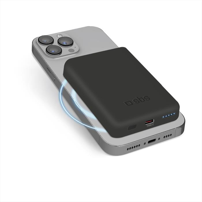 Sbs - Powerbank 5000 Mah Magsafe Tebb5000mag1ck-nero
