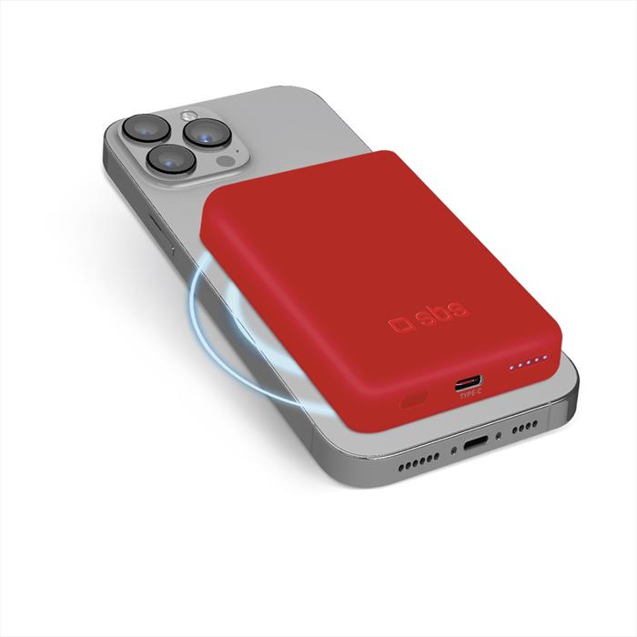 Sbs - Power Bank Tebb5000mag1cr-rosso