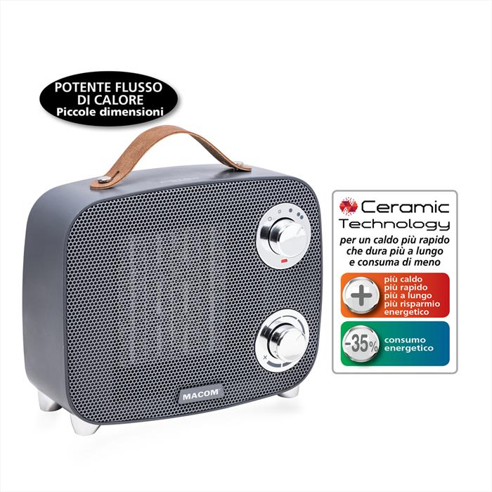 Macom - Termoventilatore Minimax-grigio