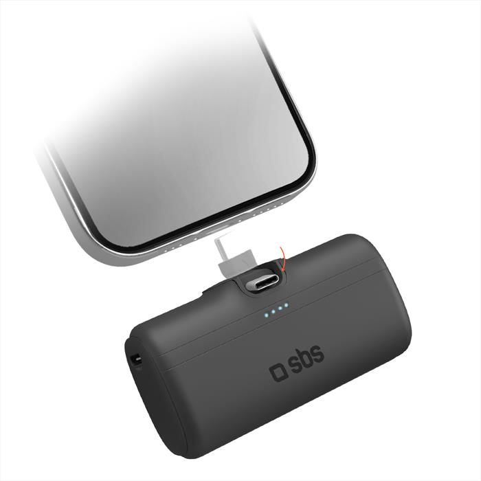 Sbs - Powerbank Tebb5000plugck-nero