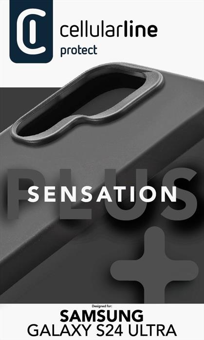 Cellularline - Custodia Back Sensplusgals24uk Galaxy S24 Ultra-nero