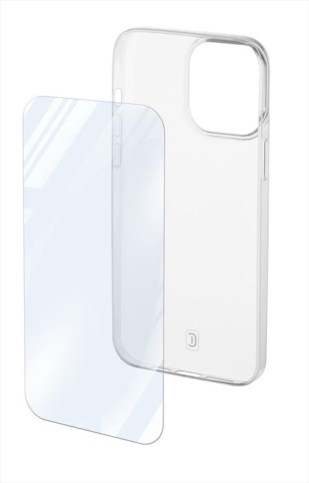 Cellularline - Custodia Back Protkitiph15prot Per iPhone 15 Pro-trasparente