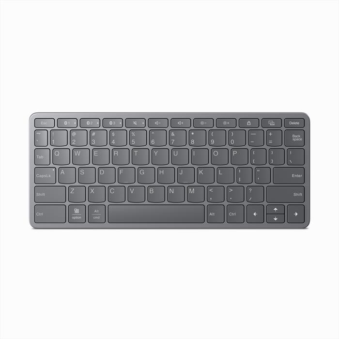 Lenovo - Tastiera Multi-device Wireless Kb(uk-it)-grigio