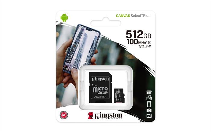 Kingston - Supporto Micro Sdxc 512 Gb Sdcs2/512gb-black