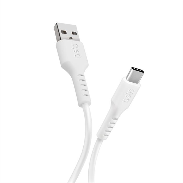 Sbs - Cavo Per Dati E Ricarica Usb-a Tecablemicroc10w-bianco