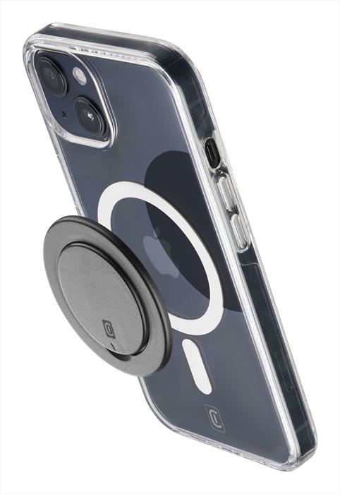 Cellularline - Supporto Magnetico Ringstandmagk-nero