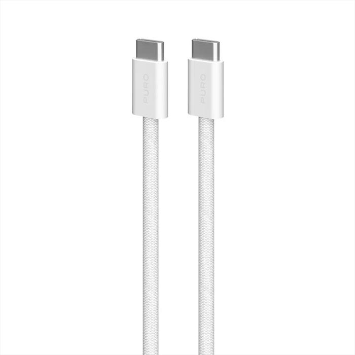 Sbs - Cavo In Tessuto Da Usb-c A Usb-c Pucccfabk415mtwhi-bianco