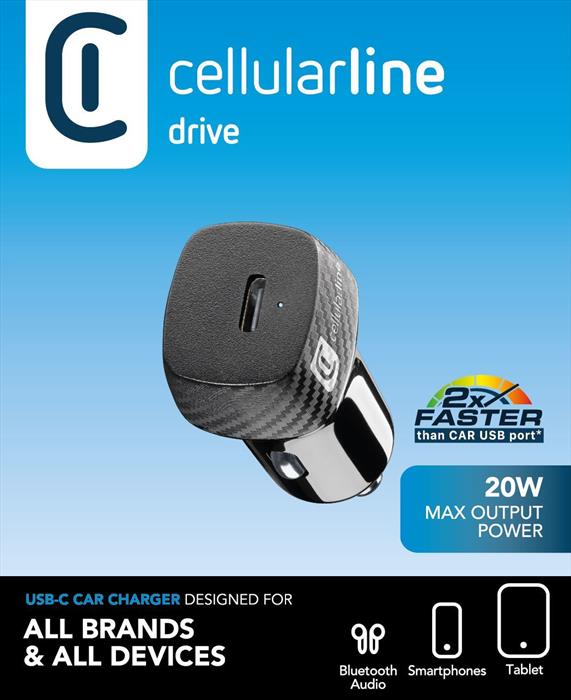 Cellularline - Caricatore Da Rete Cbrusbcpd20wk-nero