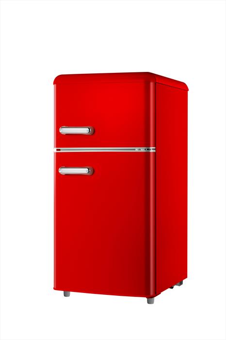 Dcg Eltronic - Frigorifero 2 Porte Mf100rcdp Classe E 100 Lt-rosso