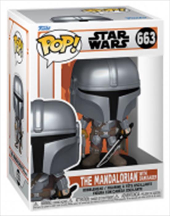 Funko - Action Figure Starwars The Mandalorian Darksab 663 Funko - Action Figure Starwars The Mandalorian Darksab 663
