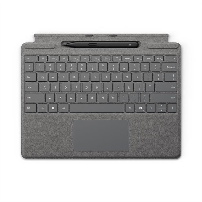 Microsoft - Surface Pro Tastiera Con Tasto Copilot + Slim Pen-platino