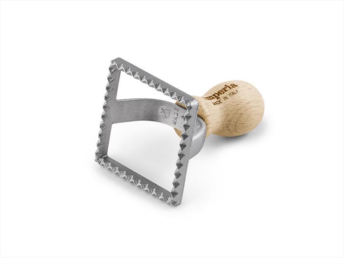 Imperia - Tagliaravioli Quadro 68x68 Mm-silver/legno