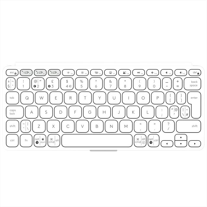 Logitech - Tastiera Keys To Go 2 Apr-pale Grey