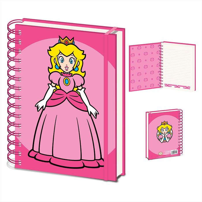 Pyramid - Super Mario - Quaderno A5 "princess Peach" Sr7458-rosa