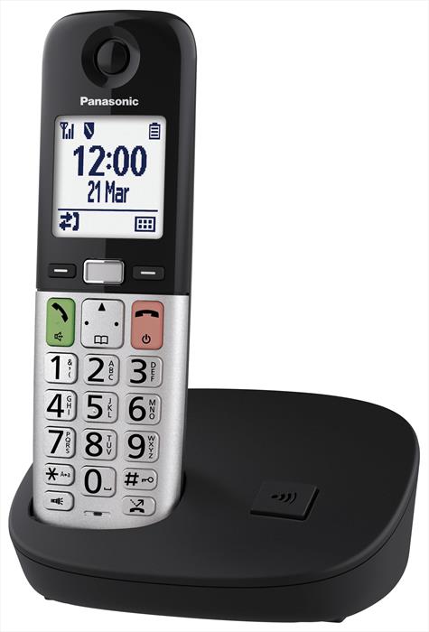 Panasonic - Cordless Kx-tgu410exb-nero/silver