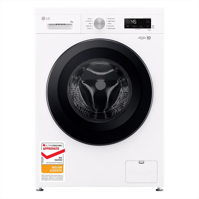 Lg - Lavatrice Ai Dd F4nx1008nwk Serie X1 8kg Classe A-ivory White