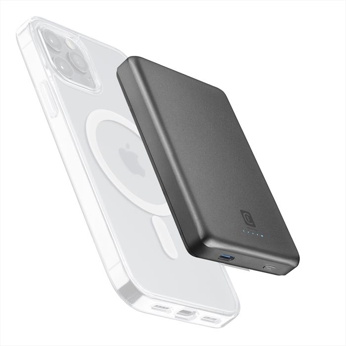 Cellularline - Power Bank Pbmagslim10000wird-grigio