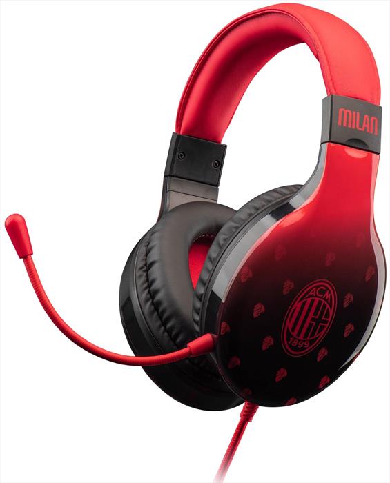 Qubick - Cuffie Gaming Ac Milan Devils-rosso/nero