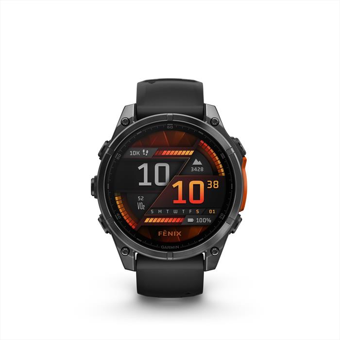Garmin - Smartwatch Fenix 8, 47mm-grigio Scuro / Nero