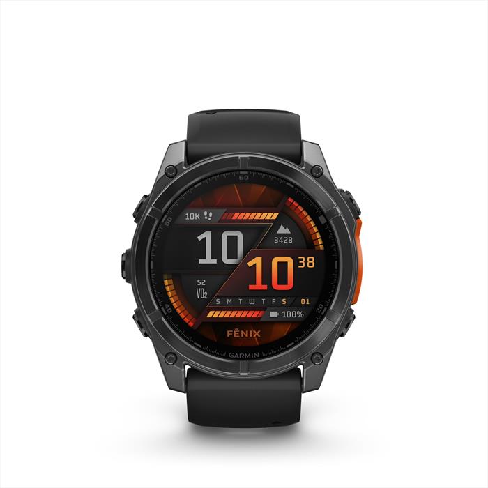 Garmin - Smartwatch Fenix 8, 51mm-grigio Scuro / Nero