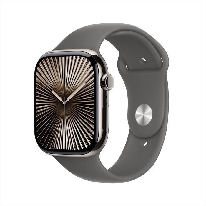 Apple - Watch Series 10 Gps + Cellular 46mm Titanio-naturale - Sport Band Grey M/l