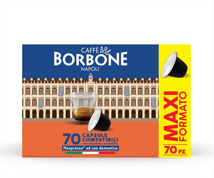 Caffe Borbone - Espresso Miscela Decisa 70pz Capsule Nespresso-multicolore