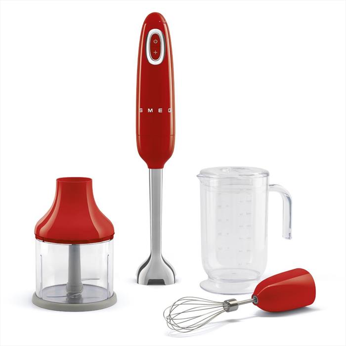 Smeg - Frullatore Ad Immersione Hbf03rdeu-rosso