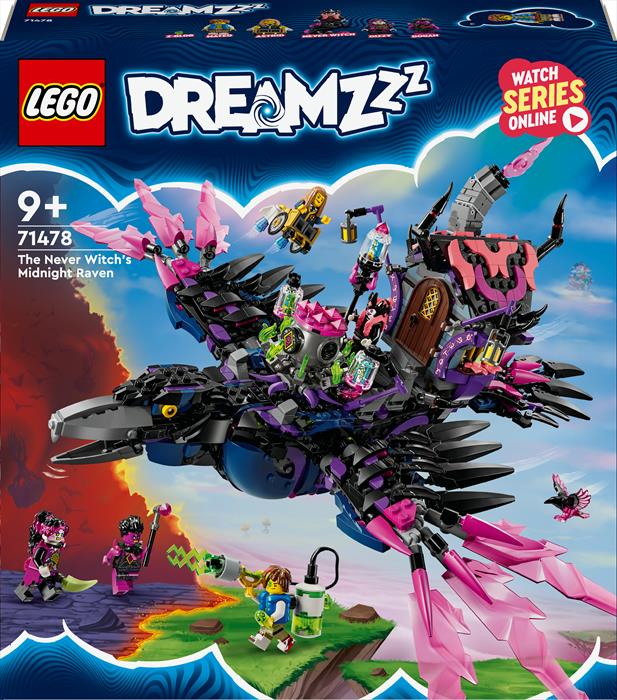 Lego - Dreamzzz Corvo Di Mezzanotte Della Strega 71478, Multicolore